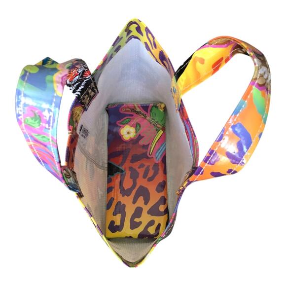 Consuela Cami Grab n' Go Mini Tote Bag Multicolor Bird Print Viva Babe Mexico - Picture 6 of 15
